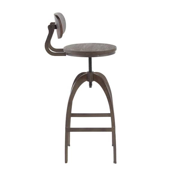 dakota adjustable bar stool with back