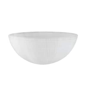 5-3/4 in. H x 13 in. Dia/Frosted Glass Shade For Torchiere Lamp, Swag Lamp and Pendant