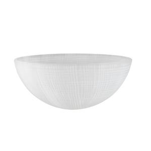 5-3/4 in. H x 13 in. Dia/Frosted Glass Shade For Torchiere Lamp, Swag Lamp and Pendant
