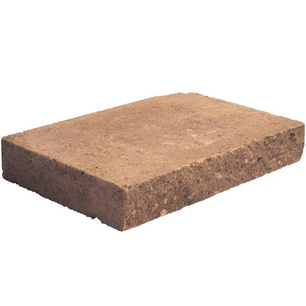 Pavestone 2 in. x 12 in. x 8 in. Sand/Tan Concrete Retaining Wall Cap ...
