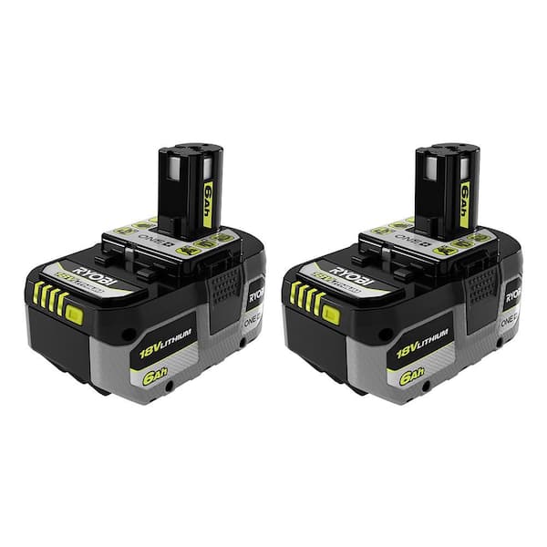 ONE+ 18V Lithium 6.0 Ah Battery (2-Pack)