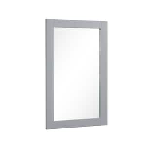 Galsaky 22 in. W x 32 in. H Rectangular Framed Surface-Mount Bathroom Vanity Mirror in Empire Gray