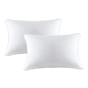 A1HC Hypoallergenic Extra Filled Down Alternative 12 in. x 20 in. Throw Pillow Insert (Set of 2)