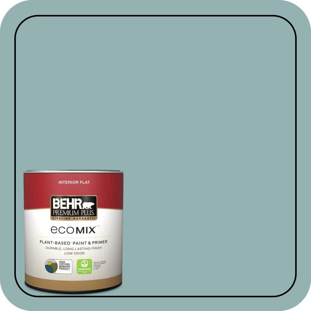 1 qt. #500F-5 Gulf Winds Flat EcoMix Plant-Based Interior Paint & Primer price history on PriceWatchPro