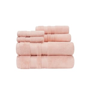 Bel Aire Sherbet Coral Towel Set (6-Piece)
