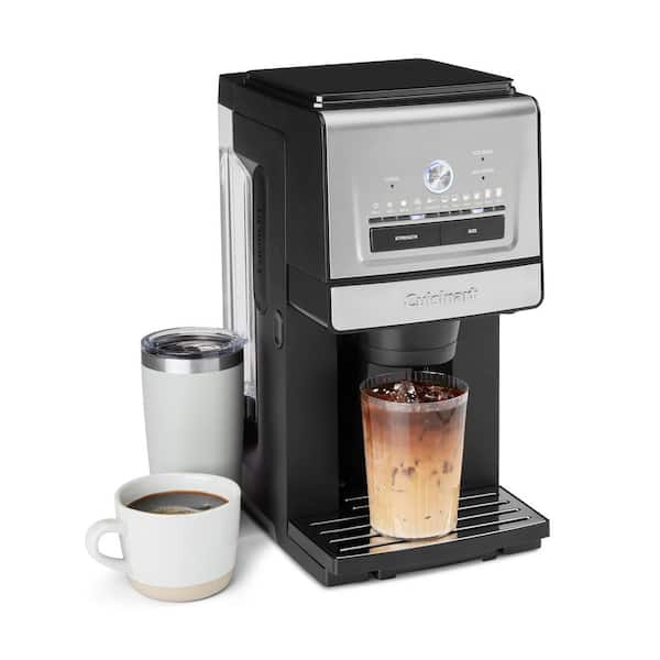 Custom Grind and Brew 3 Cup Stainless Steel Single Serve Coffee Maker
