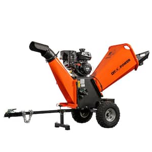 4 in. 7 HP 208cc Commercial Gas Powered Chipper Powered by KOHLER Command PRO with Trailer Tow Hitch