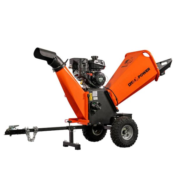 4 in. 7 HP 208cc Commercial Gas Powered Chipper Powered by KOHLER Command  PRO with Trailer Tow Hitch