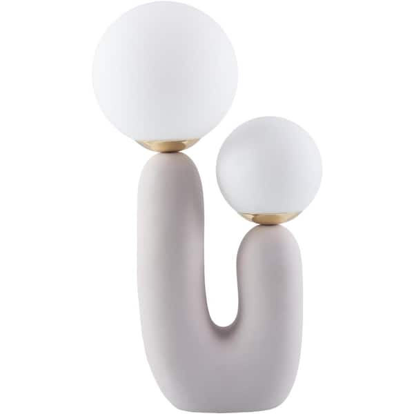 Livabliss Sedeum SED-013 22 in. H x 8 in. W x 12 in. D Accent Table Lamp, White