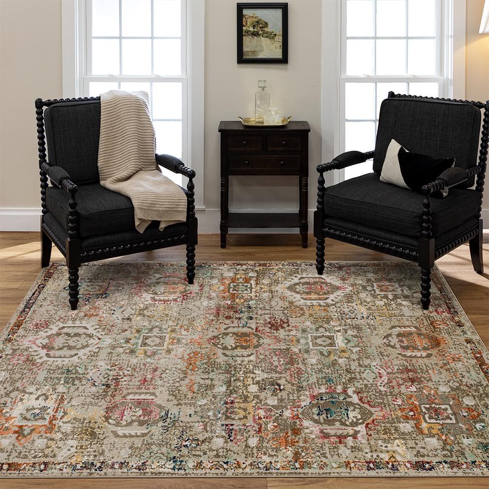 Medallion Tan 7 ft. 10 in. x 10 ft. Indoor Area Rug price history on PriceWatchPro