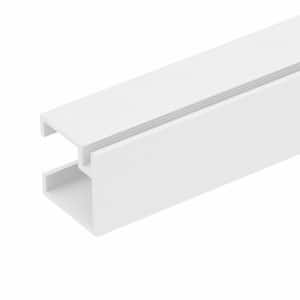 3/4 in. x 3/4 in. x 8 ft. White Mini Track Channel