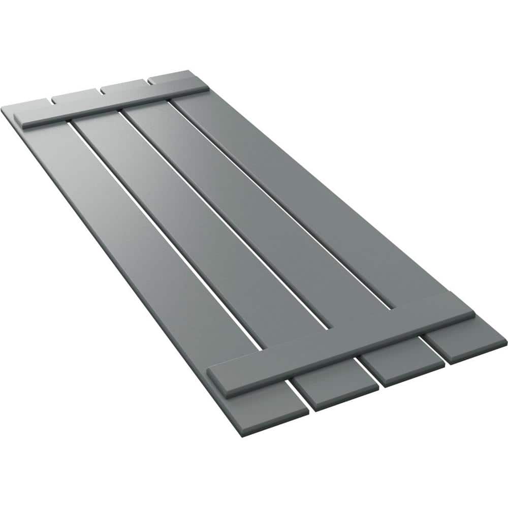 23 in. x 55 in. True Fit PVC Four Board Spaced Board and Batten Shutters Pair in Ocean Swell price history on PriceWatchPro