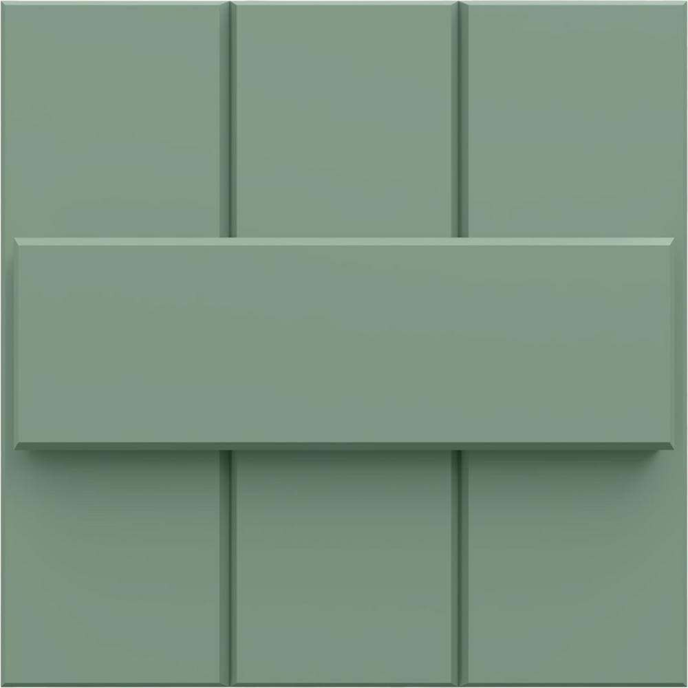 12 in. W x 12 in. H True Fit PVC Joined Board-n-Batten Shutters Sample, Track Green price history on PriceWatchPro