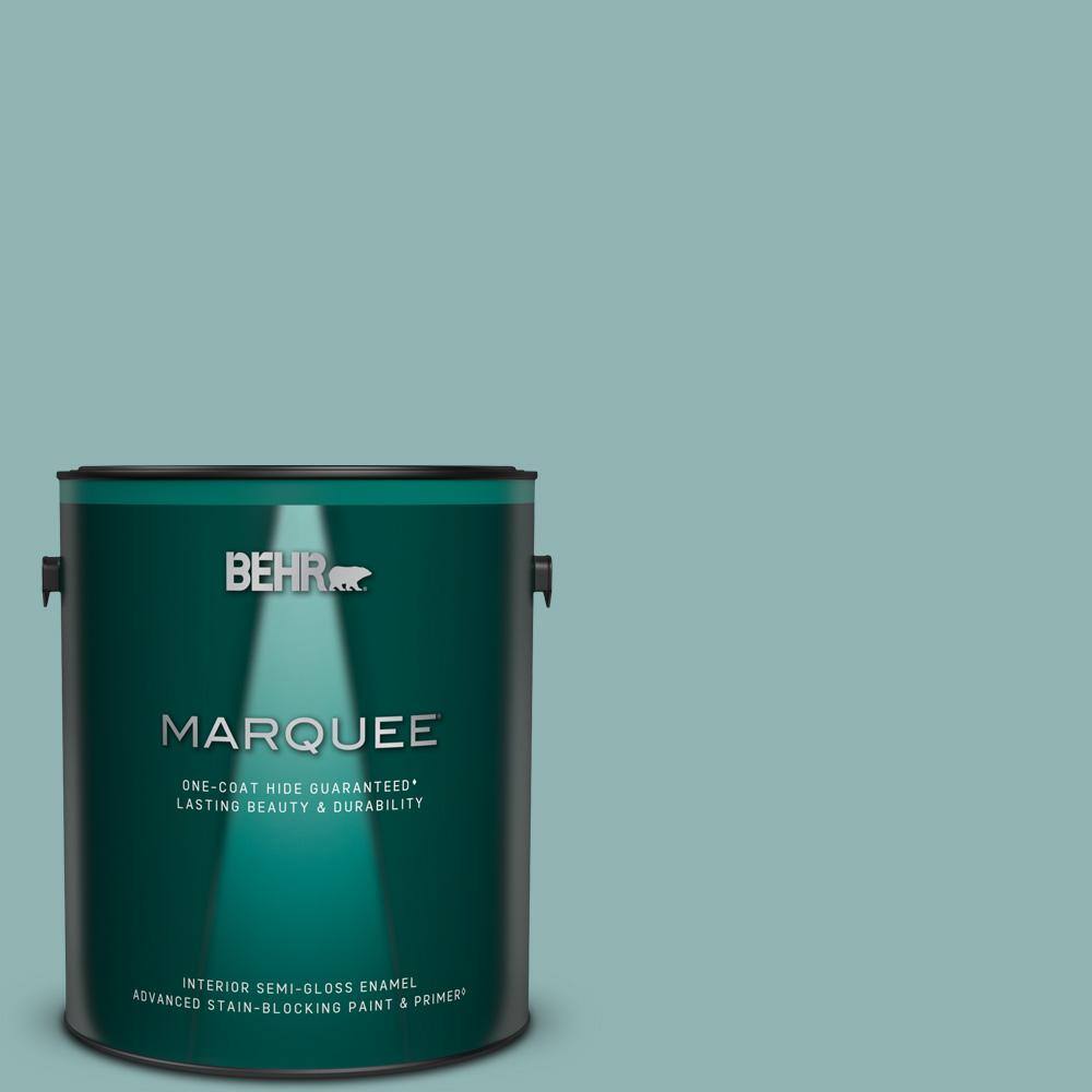 Reviews for BEHR MARQUEE 1 gal. BIC24 Artful Aqua SemiGloss Enamel