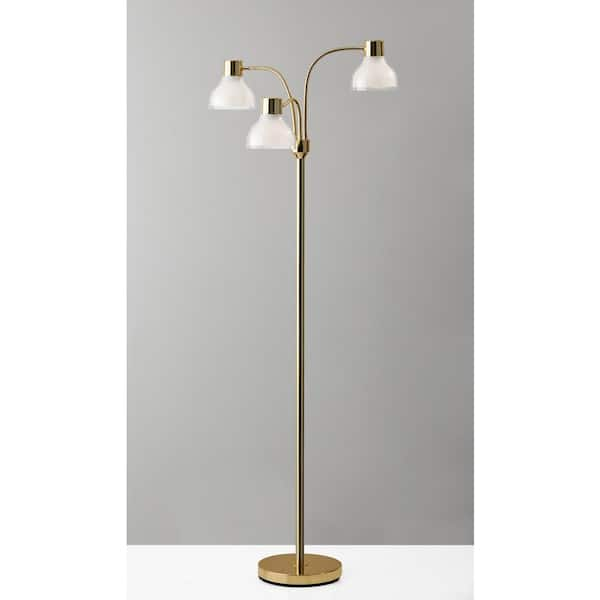 Adesso Presley 69 in. Gold Floor Lamp 3566-04 - The Home Depot