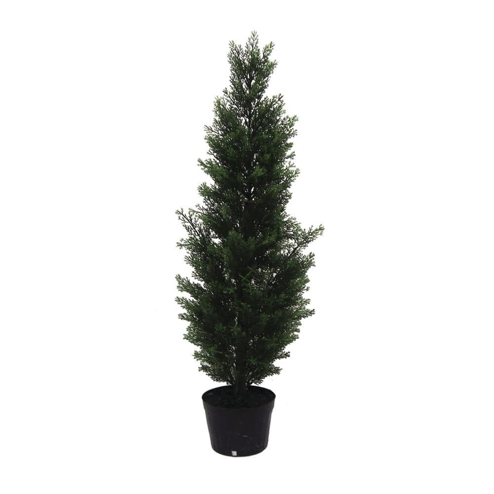 Vickerman 3 ft. Artificial Potted Cedar Tree UV TP170636 - The Home Depot