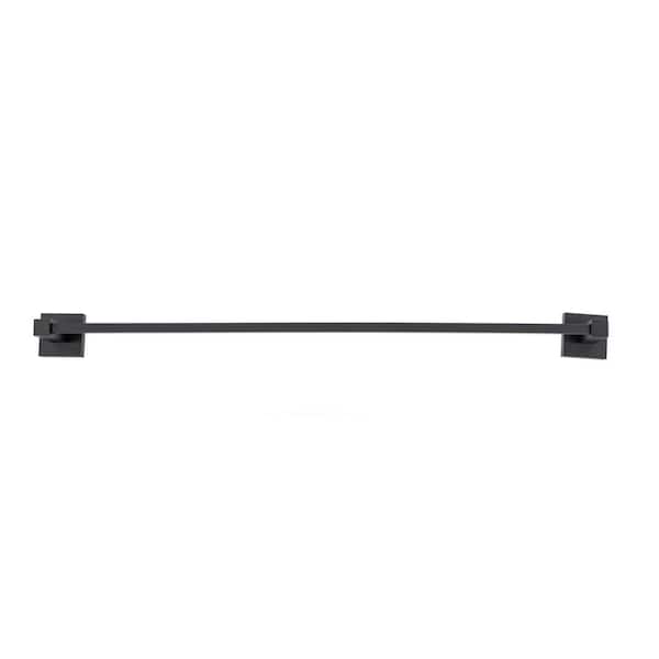 Italia Trieste 18 in. Wall Mount Towel Bar in Matte Black