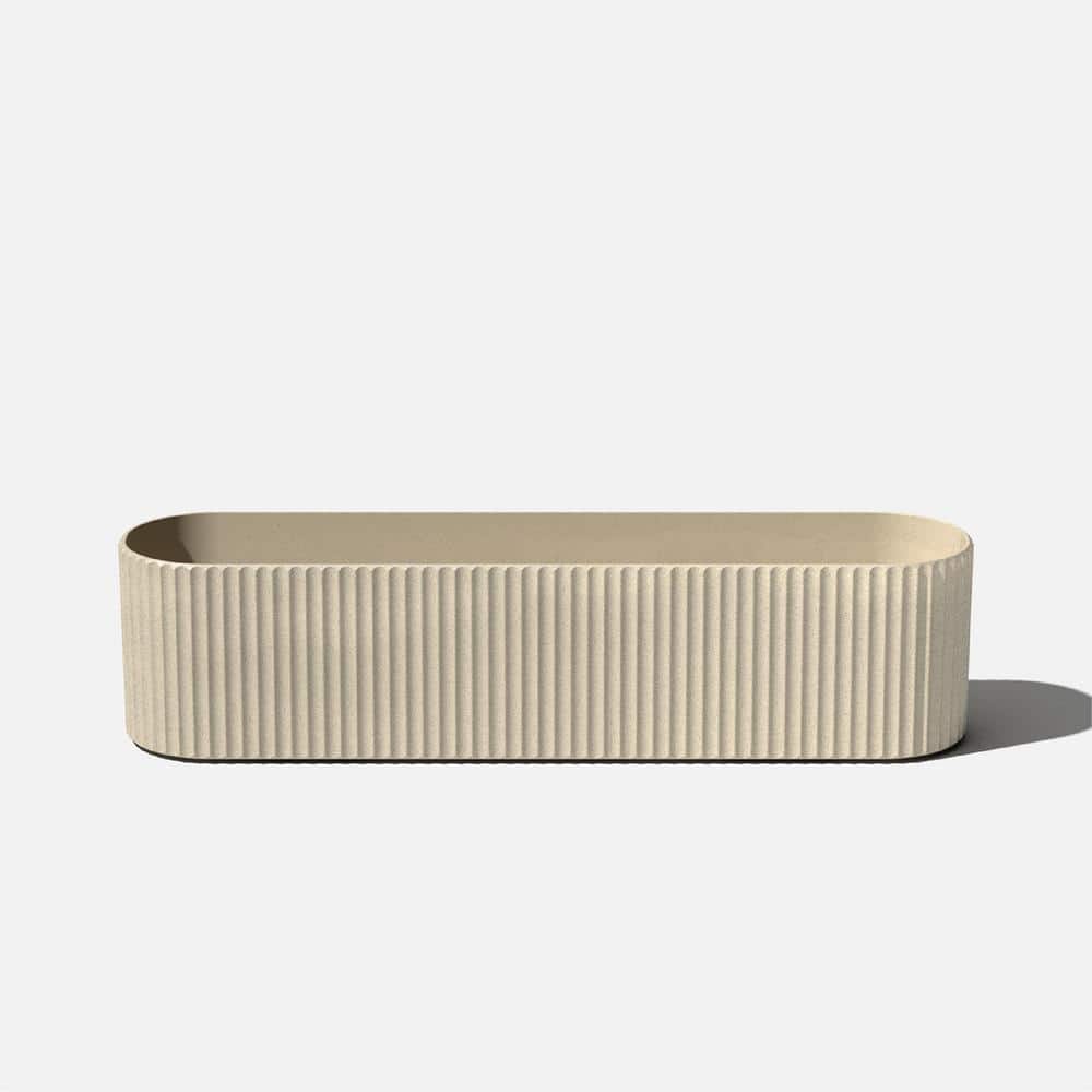 Sandstone 36" Plastic-Stone Window Box Planter