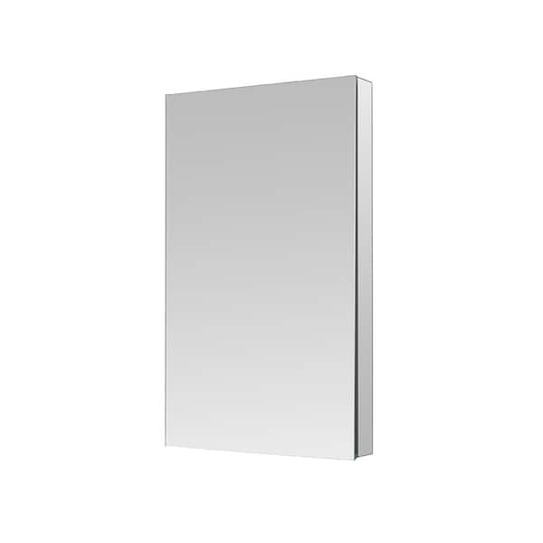 Aquadom Royale 24 in W x 40 in. H Rectangular Medicine Cabinet with Mirror and Removeable 3X Magnifying Mirror, Right Hinge