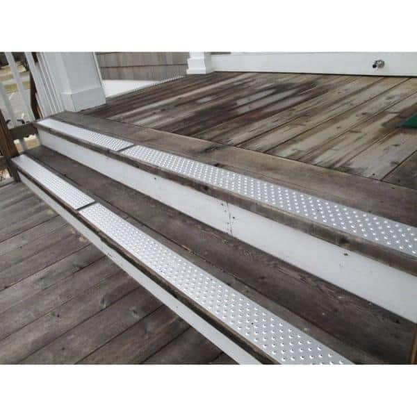 Grit Strip Metal Stair Treads are Aluminum Stair Treads by