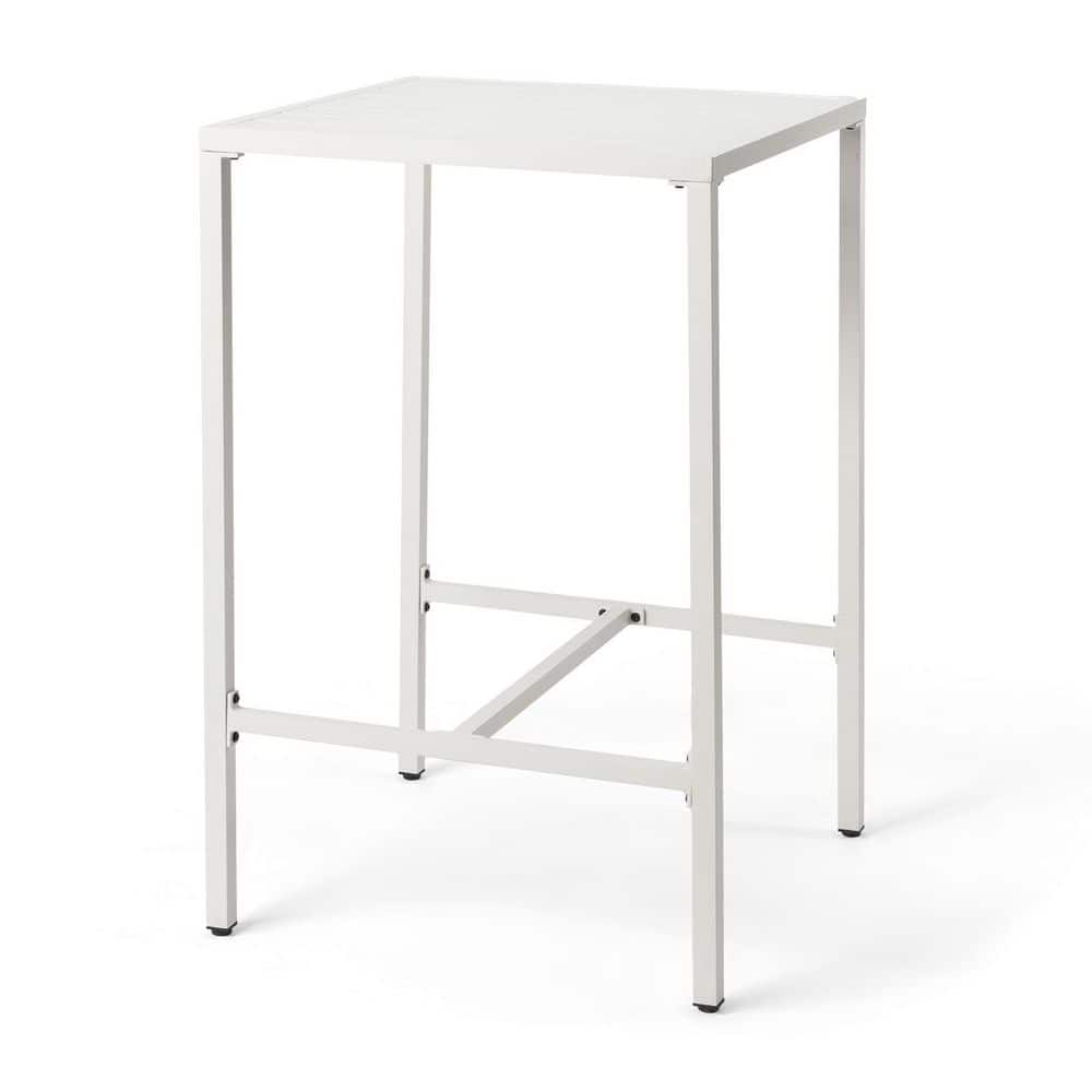 41in White Aluminum Frame Square Outdoor Dining Bar Table price history on PriceWatchPro
