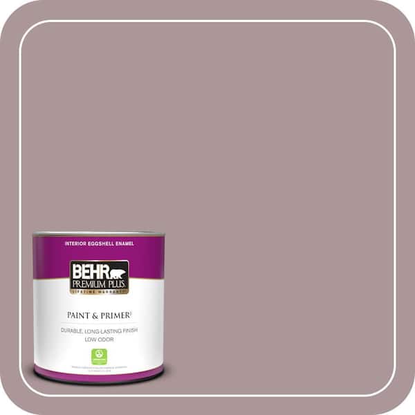 BEHR PREMIUM PLUS 1 qt. #ICC-64 Heirloom Quilt Eggshell Enamel Low Odor Interior Paint & Primer