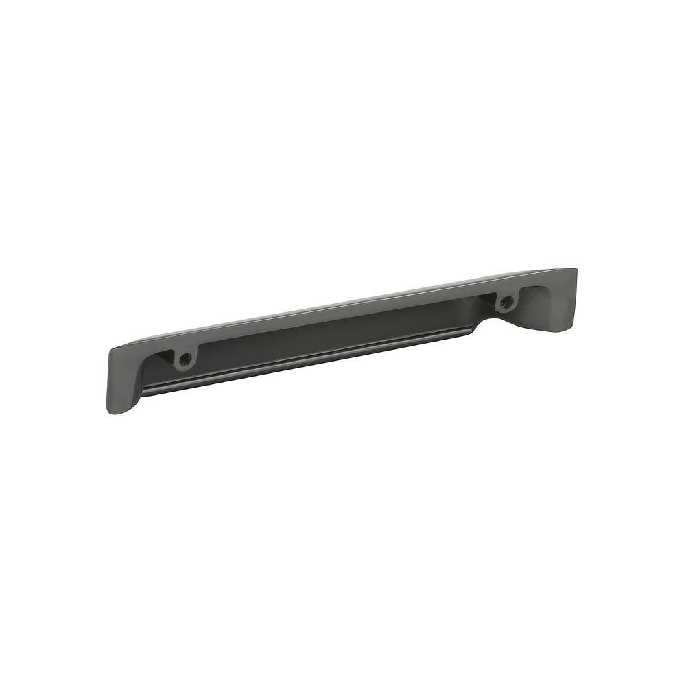 Brushed Nickel 3-3/4 in Cup Pull with Mounting Hardware