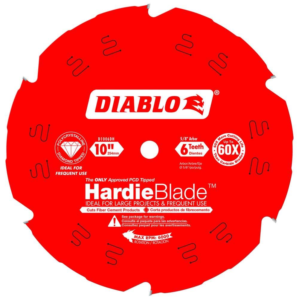 DIABLO 10 in. x 6Teeth Polycrystalline Diamond (PCD) Tipped James
