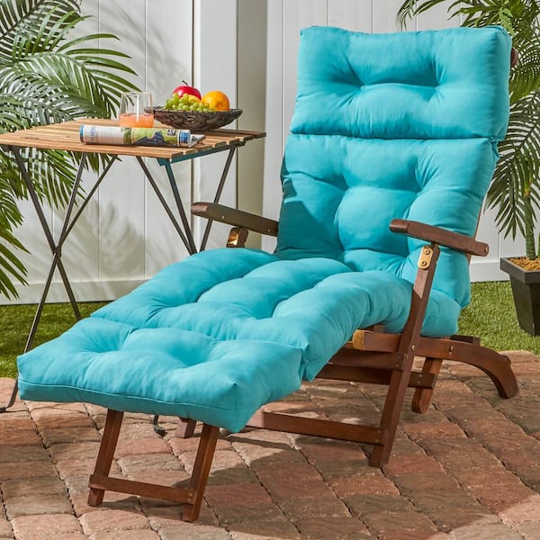 Teal fashion chaise lounge cushions