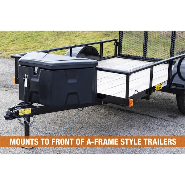 18 in. x 19 in. x 36 in. Matte Black Plastic Trailer Tongue Truck Tool Box 18 in. x 19 in. x 36 in. Matte Black Plastic Trailer Tongue Truck Tool Box
