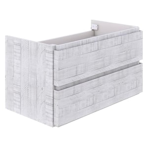 Formosa 58 in. W x 20 in. D x 19.5 in. H Modern Wall Hung Bath Vanity Cabinet Only in Rustic White without Top