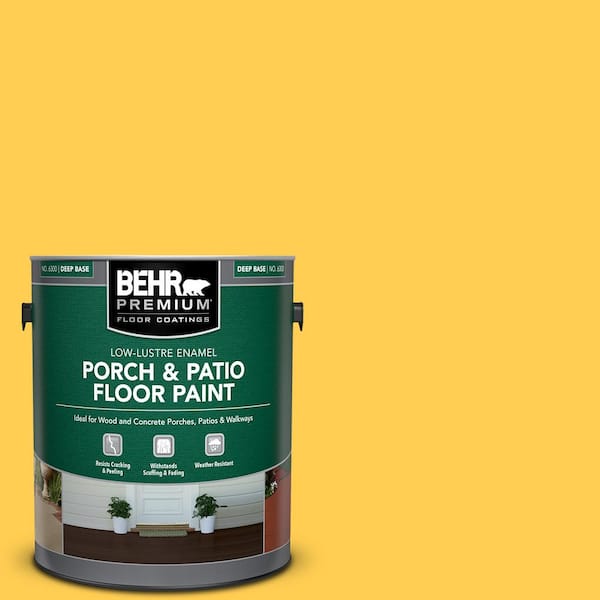 BEHR PREMIUM 1 gal. #T16-05 Canary Diamond Low-Lustre Enamel Interior/Exterior Porch and Patio Floor Paint