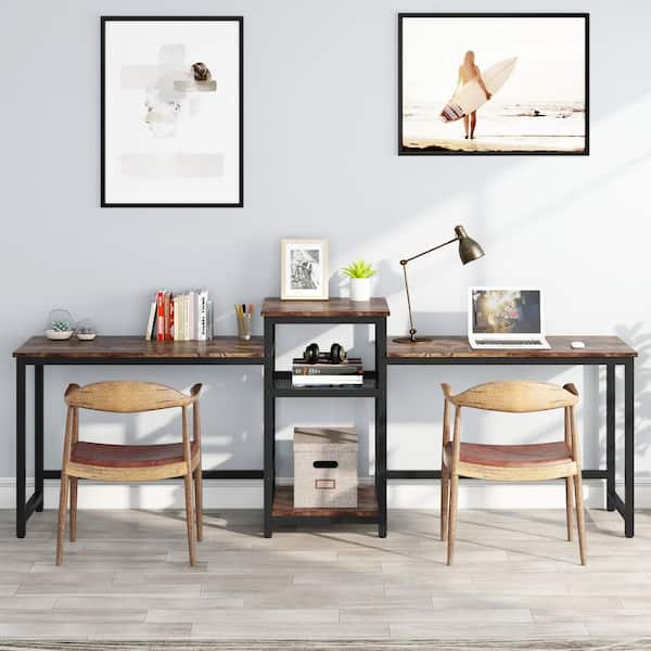 Bloom Extra Long Desk 2.0  2-Person Desk. Minimalist & Industrial