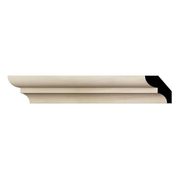 Ekena Millwork WM75 0.56 in. D x 1.63 in. W x 96 in. L Wood (Poplar) Crown Molding