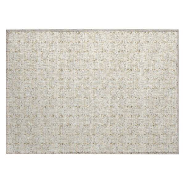 Chantille Machine Washable Indoor/Outdoor Abstract ACN3065 Cream 3 ft. x 4 ft. Area Rug