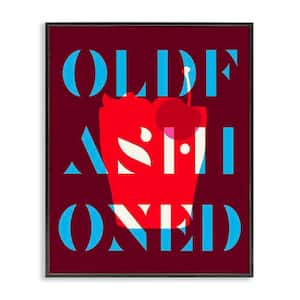 Modern Old Fashioned by Daphne Polselli Black Framed Food Giclee Art Print 30 in. x 24 in.