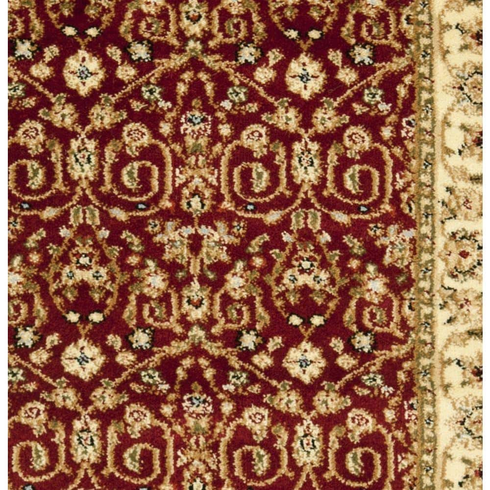 Lyndhurst Red and Beige Power Loomed Area Rug