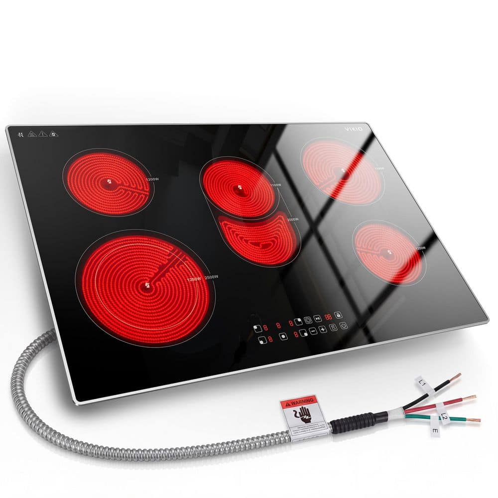 Profile 30 in. Buil-In Touch Control Induction Electric Cooktop w/ 5 Burner Elements and Power Boost in Black Glass Top price history on PriceWatchPro