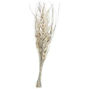 Tall Floral Grass Bouquet Palm Leaf Natural Foliage with Gray Accents (One Bundle)