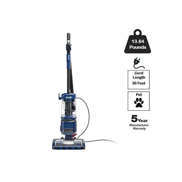 Performance DuoClean PowerFins Lift-Away Bagless Corded HEPA Upright Vacuum Cleaner for All Floors and Carpet in Blue
