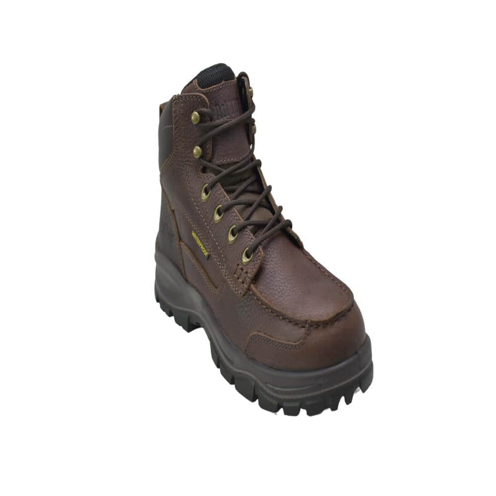 "Men 6"" Tumbled Leather Moc Soft Toe Waterproof Work Boots" price history on PriceWatchPro