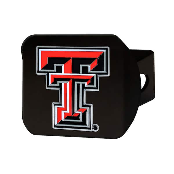 FANMATS NCAA Texas Tech University Color Emblem on Black Hitch Cover