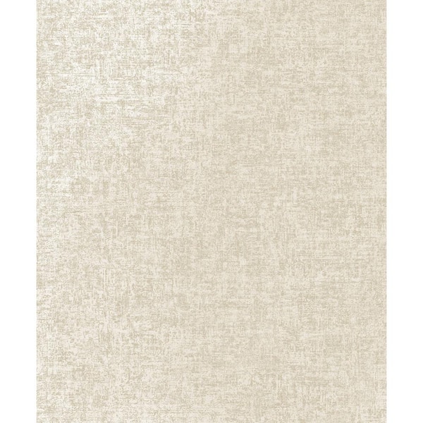 Cream Luxurious Plain Metallic Print Print Non Woven Non-Pasted Textured Wallpaper 57 sq. ft.