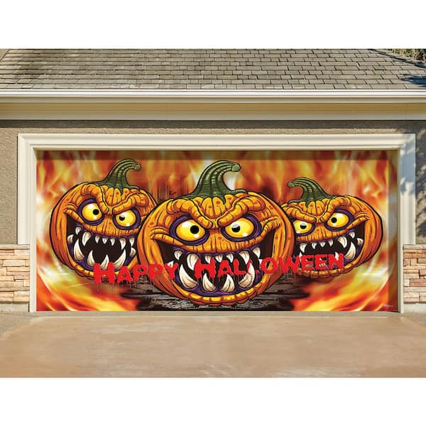 Happy Halloween Jack-O-Lanterns Garage Door Mural