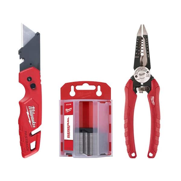 OPENIT Tool Cut Package Screw Drivers Box Cutter Side Cutters