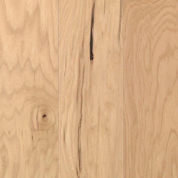 Mohawk Take Home Sample - Pristine Hickory Natural Engineered Wood Flooring - 5 in. x 7 in.