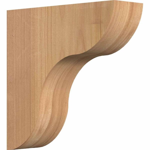 Ekena Millwork 3-1/2 in. x 12 in. x 12 in. Western Red Cedar Carmel Smooth Corbel