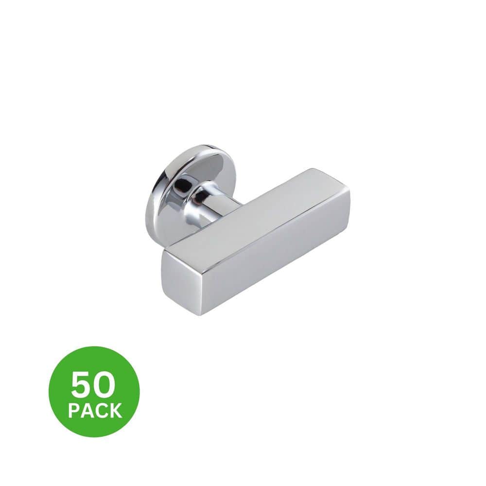 50-Pack Flynn 1-7/8 in. (48 mm) Modern Chrome Off-Centered Bar Cabinet Knob price history on PriceWatchPro