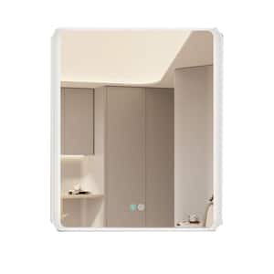 30 in. W x 36 in. H Rectangular Frameless Wall Bathroom Vanity Mirror in Natural