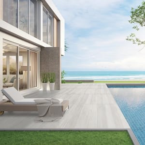 Atlanta White 23.45 in. x 47.07 in. Matte Travertine Look Porcelain Floor and Wall Tile (15.50 sq. ft./Case)